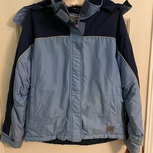 Snozu Kids Two-Tone Blue Puffer Jacket